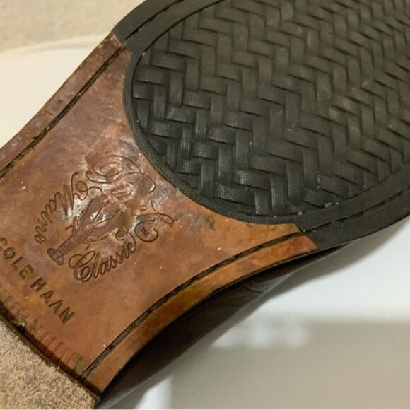 Cole Haan Maine Pinch Classic  Brown Leather Tassel Loafers Mens Size US 9.5 W - Picture 8 of 16